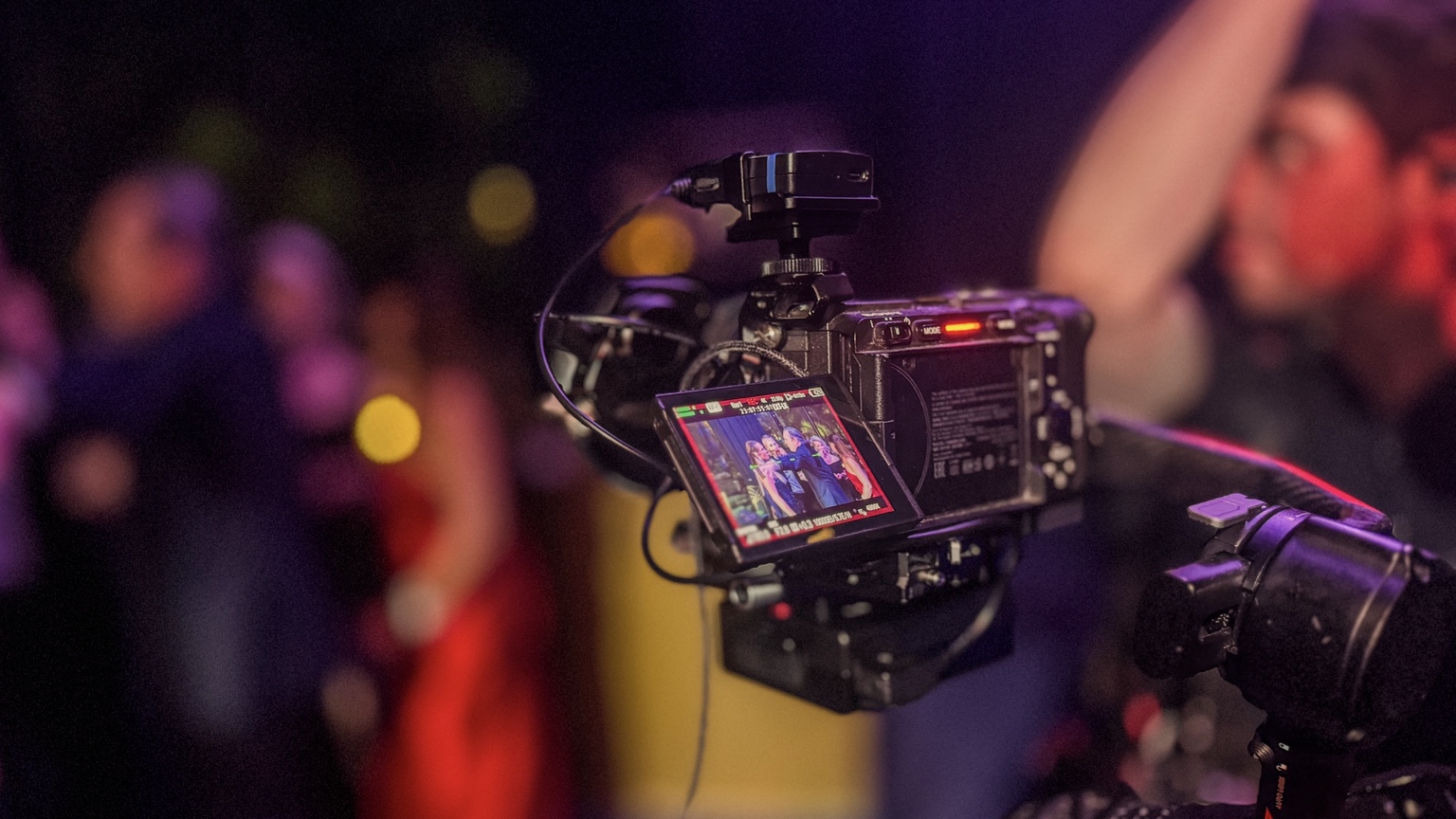 Camera operating during a live production